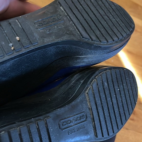 Coach rain boots royal blue size 6, excellent condition - Picture 3 of 5
